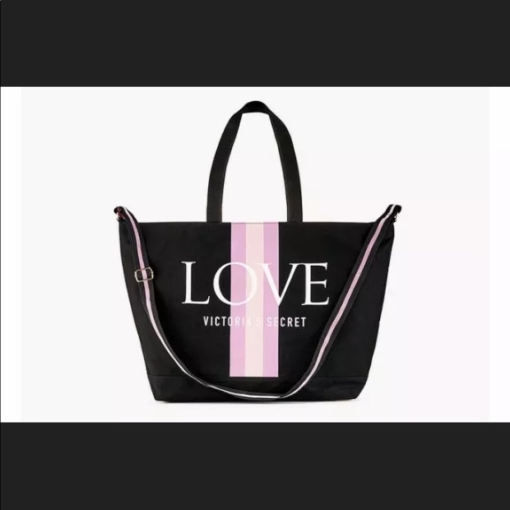 NWT Victoria’s Secret Weekender Tote Bag Love - Picture 1 of 6